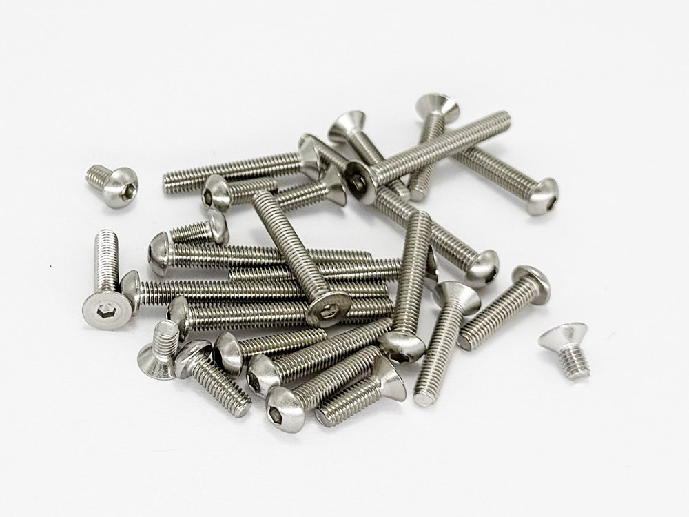 Stainless steel hex screws