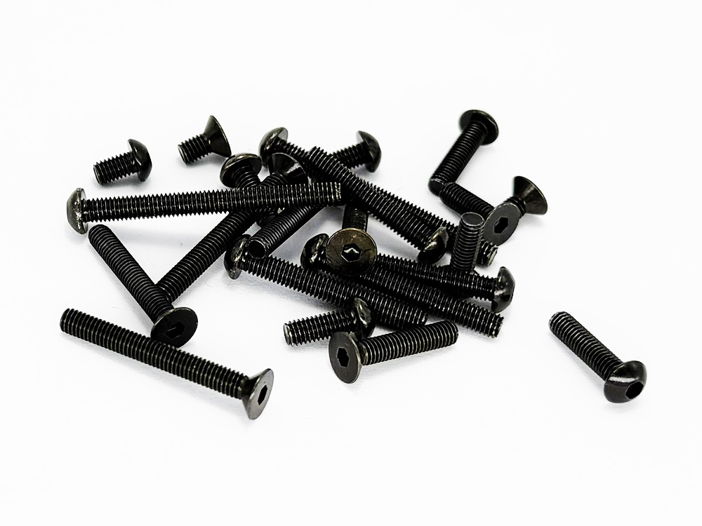 Steel hex screws