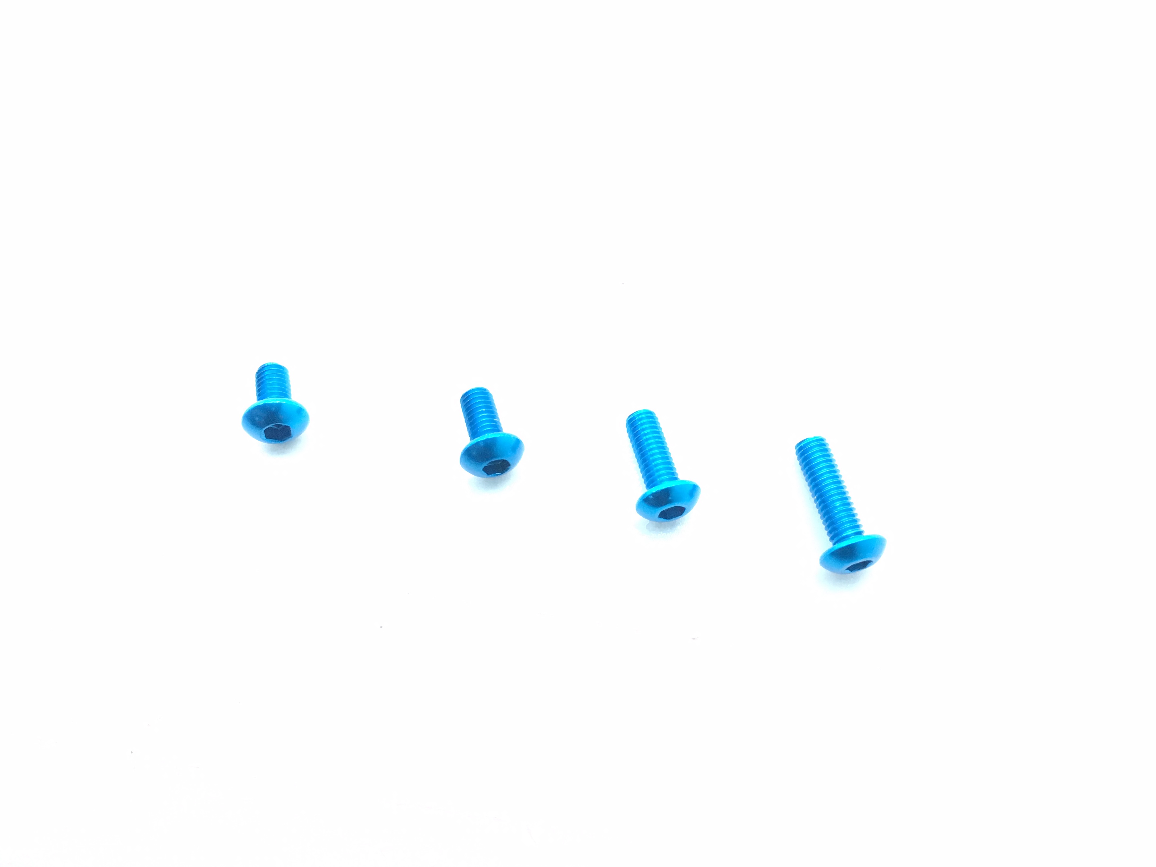 アルミヘックスボタンビス 3X5 タミヤブルー 4本入