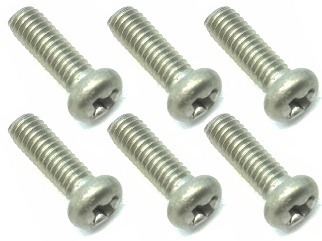 2.6X8 Titanium Button Head Screw (6 pcs.) Phillips Head