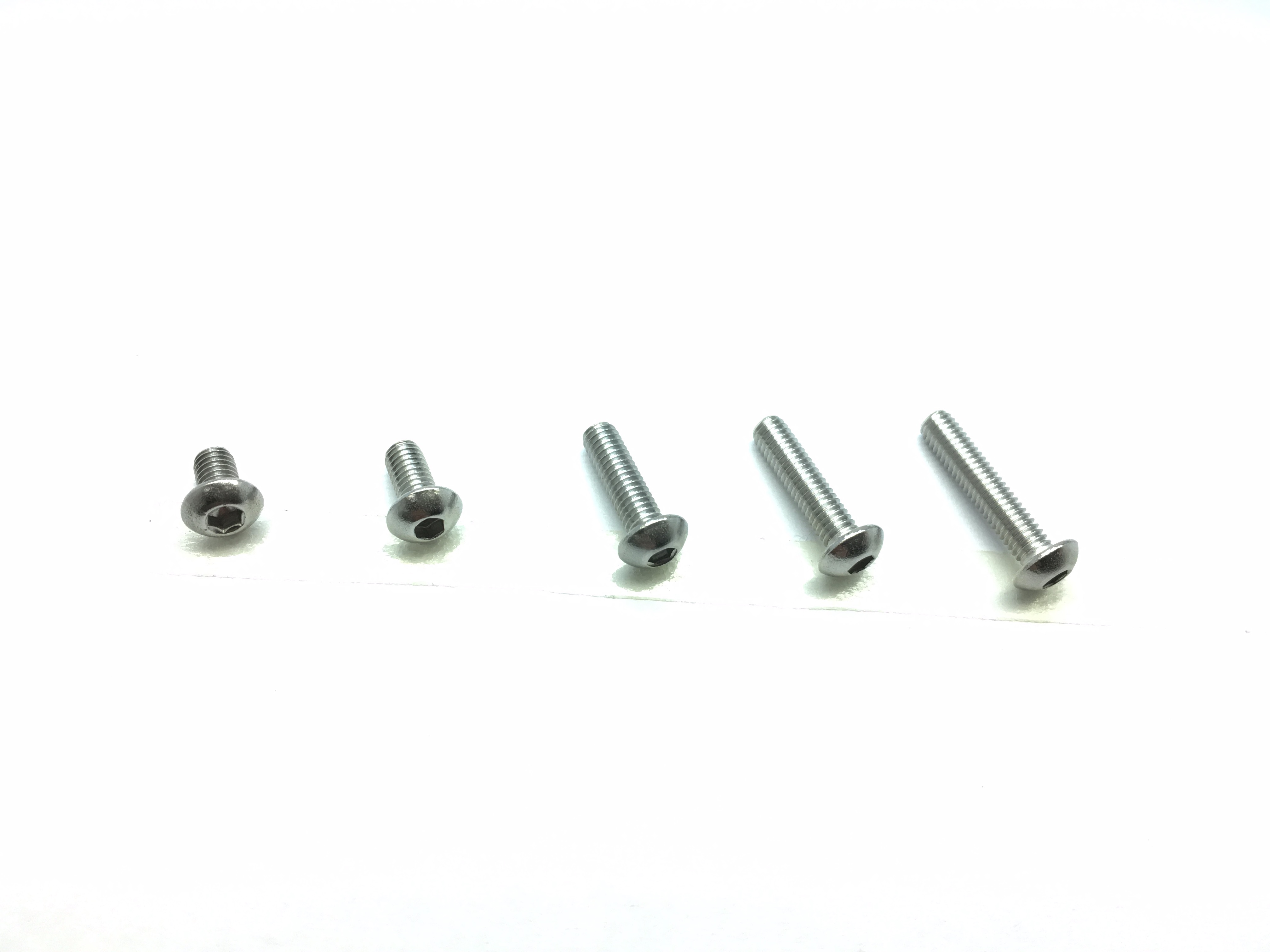 3X5 Stainless Steel Hex Socket Button Head Screw (15 pcs.)