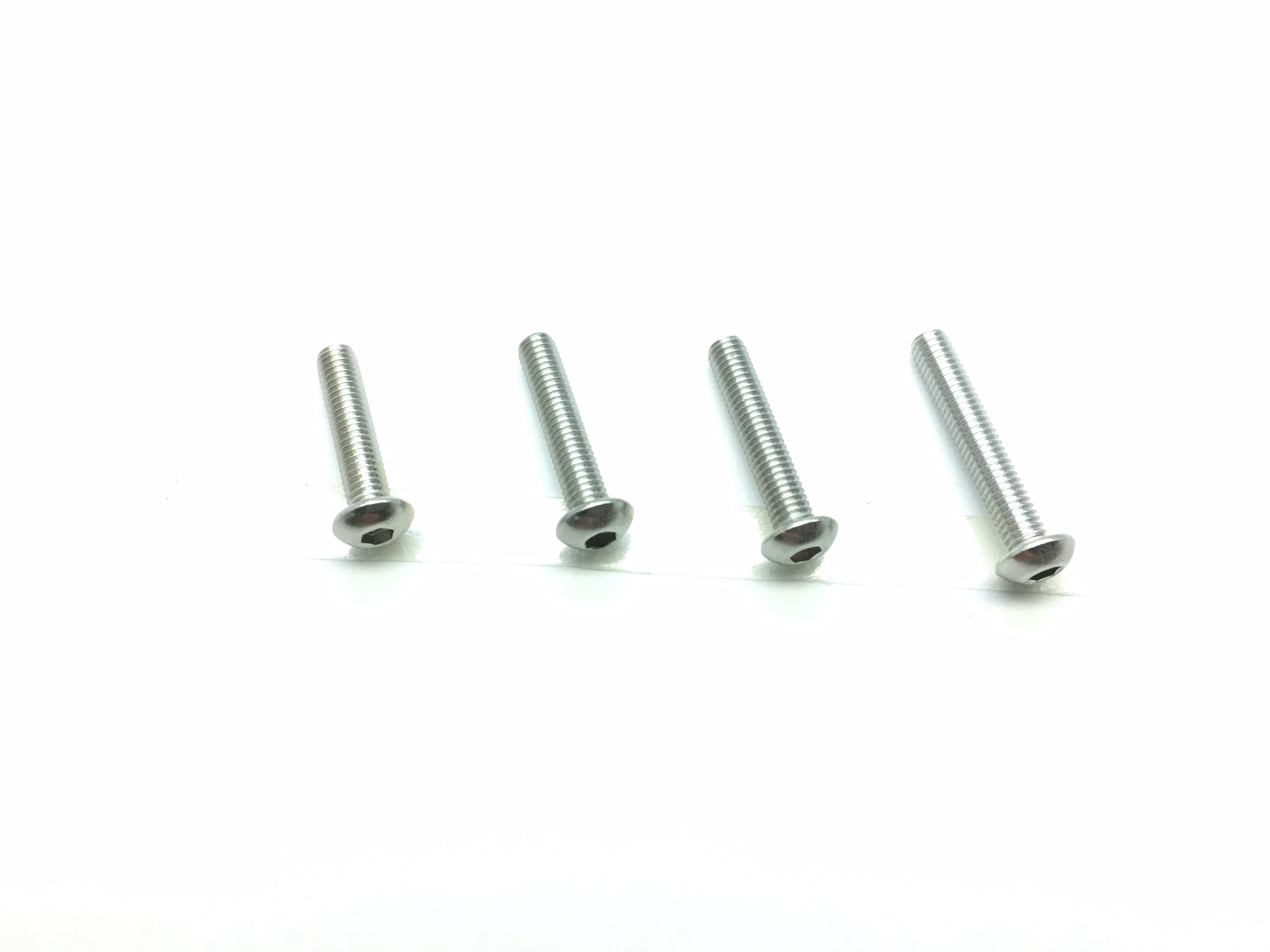 3X14 Stainless Steel Hex Socket Button Head Screw (15 pcs.)