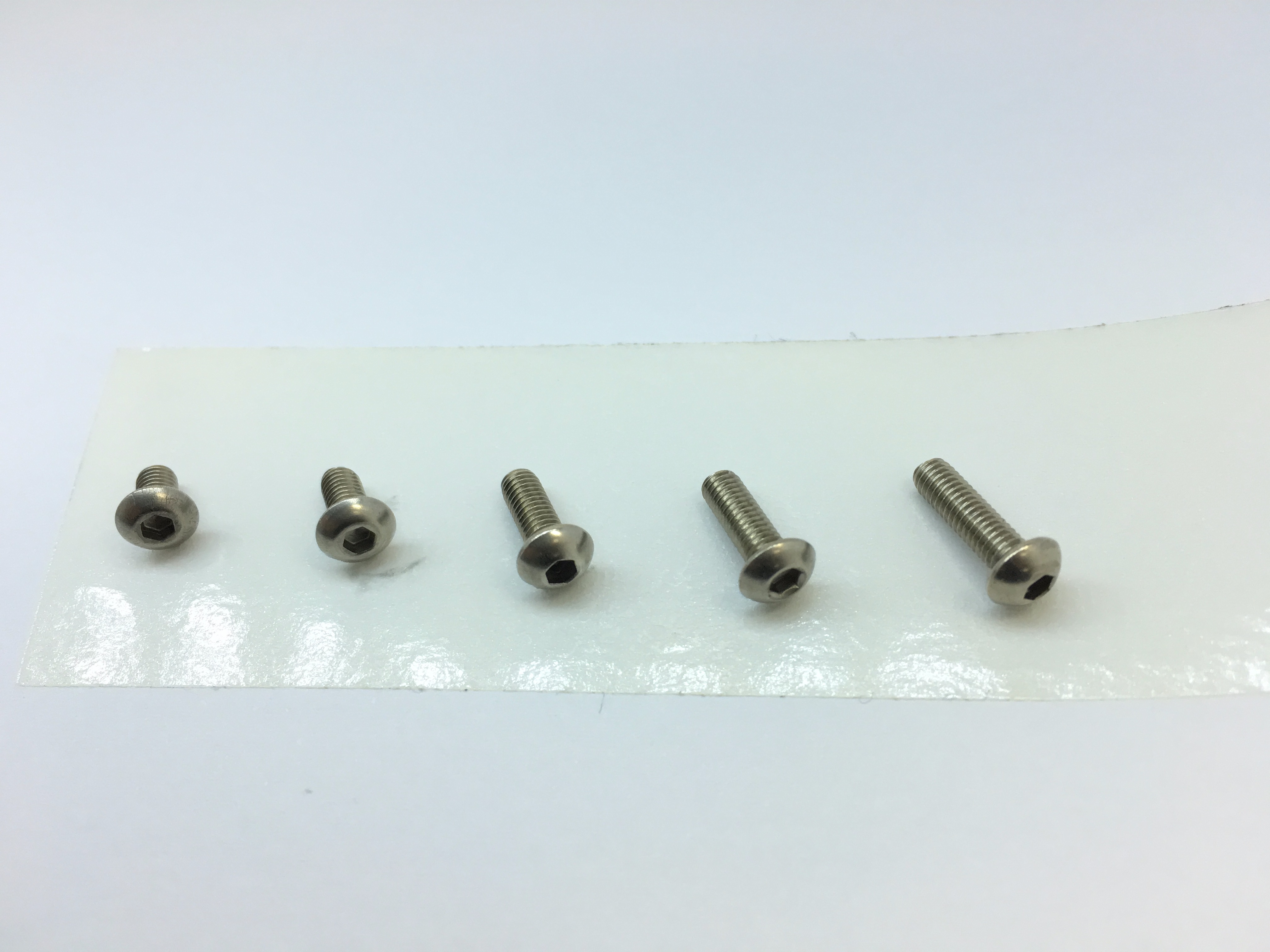 Titanium Hex Socket Pan Head Screw 3X5 6 pcs.