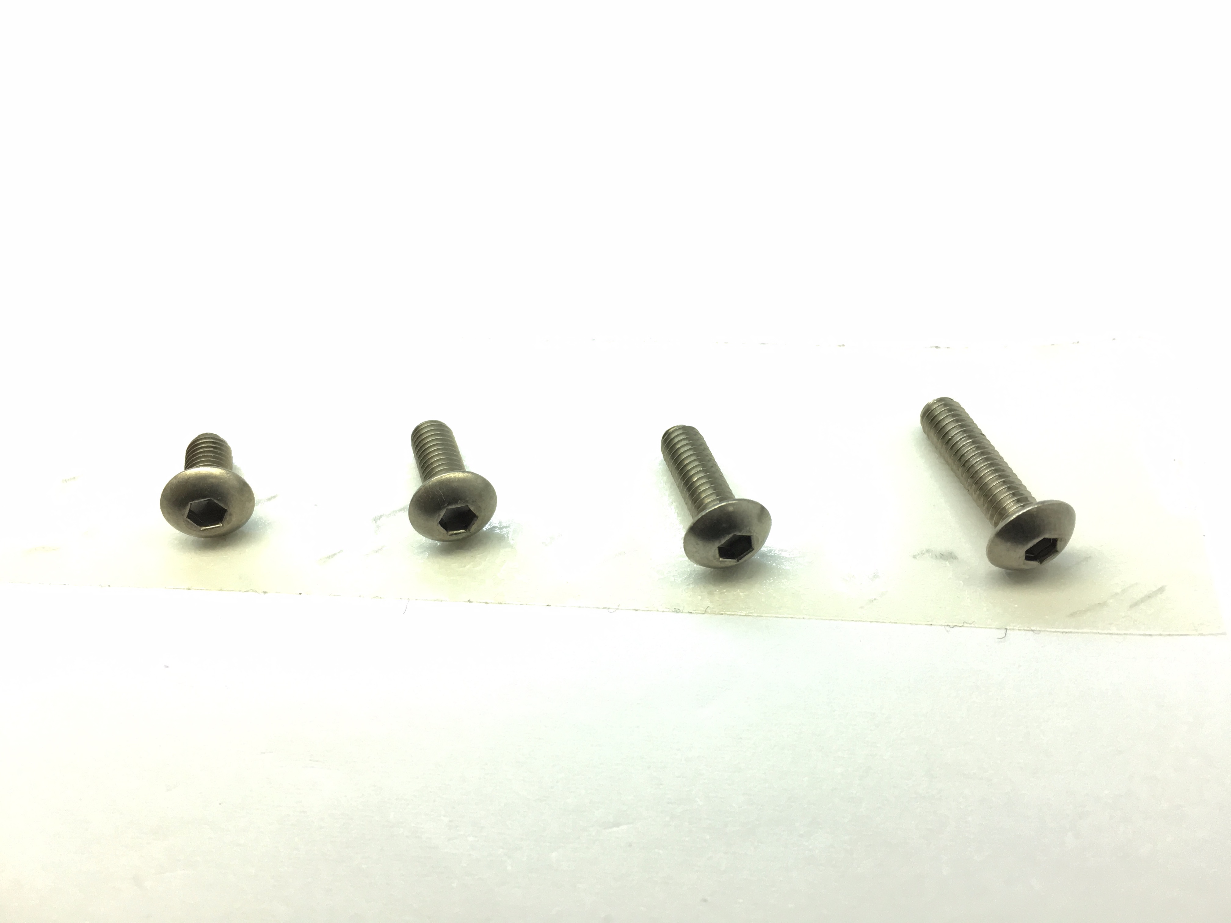 4X8 Titanium Hex Socket Button Head Screw (6 pcs.)