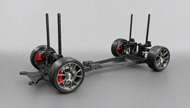 1/10 Touring Car Body Display Chassis