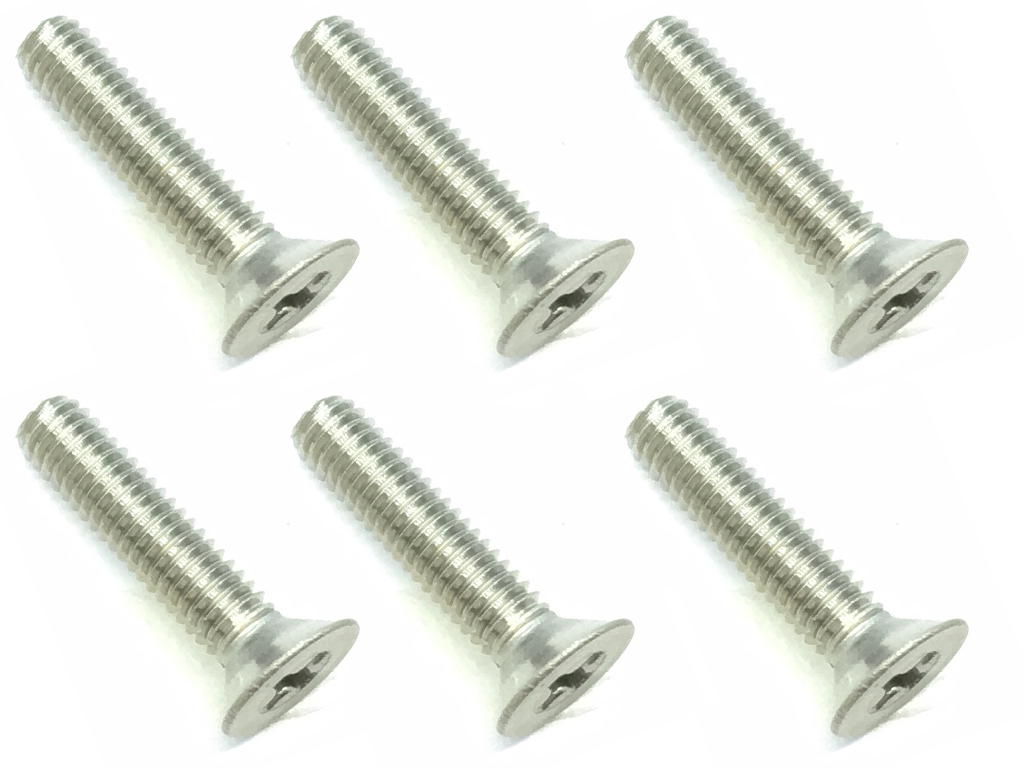 2.6X12 Titanium Countersunk Screw (6 pcs.) Phillips Head