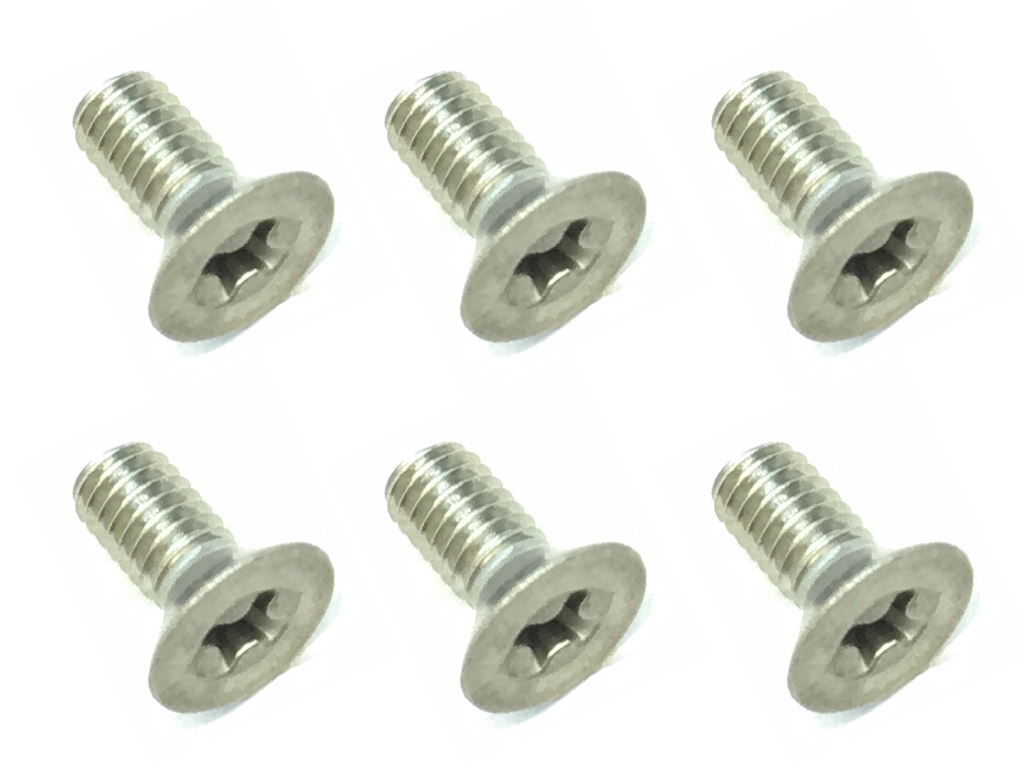 2.6X6 Titanium Countersunk Screw (6 pcs.) Phillips Head