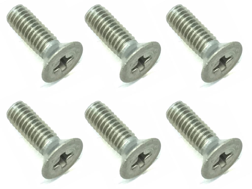 2.6X8 Titanium Countersunk Screw (6 pcs.) Phillips Head