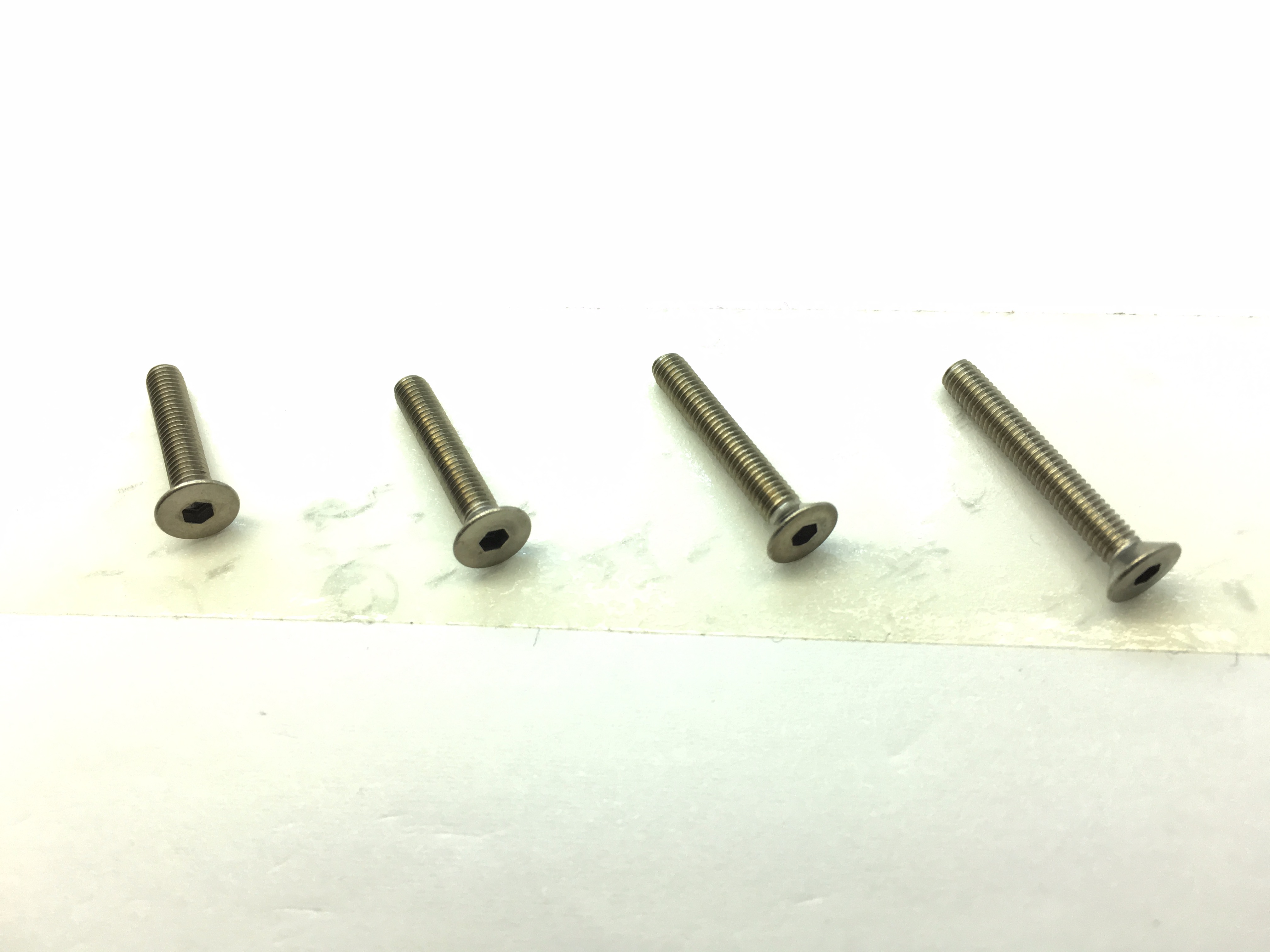 Titanium Hex Socket Countersunk Screw 3X16 6 pcs.