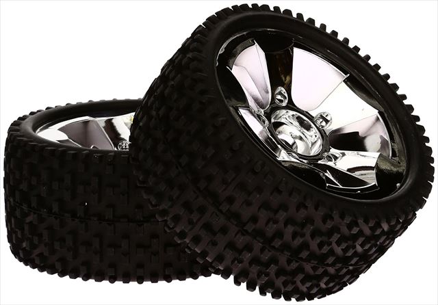 Pre-Glued Inch Upgrade Block Pattern Tire 2pcs