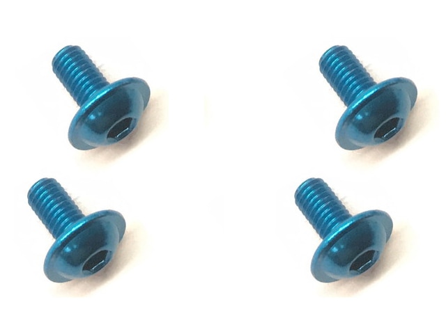 Aluminum Flanged Screw 3×6 Light Blue 4 pcs.