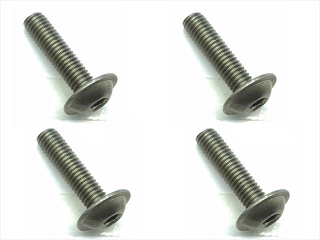 チタンヘックスフランジビス 3×12 Titanium hex flange screw 3×12