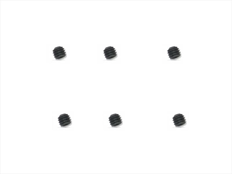 Stainless Steel Set Screw (Black Plated)3X2.5mm 6 pcs.