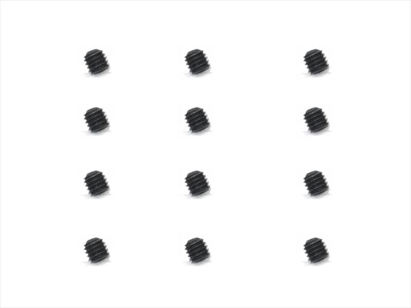 Stainless Steel Set Screw (Black Plated)3X3mm 12 pcs.