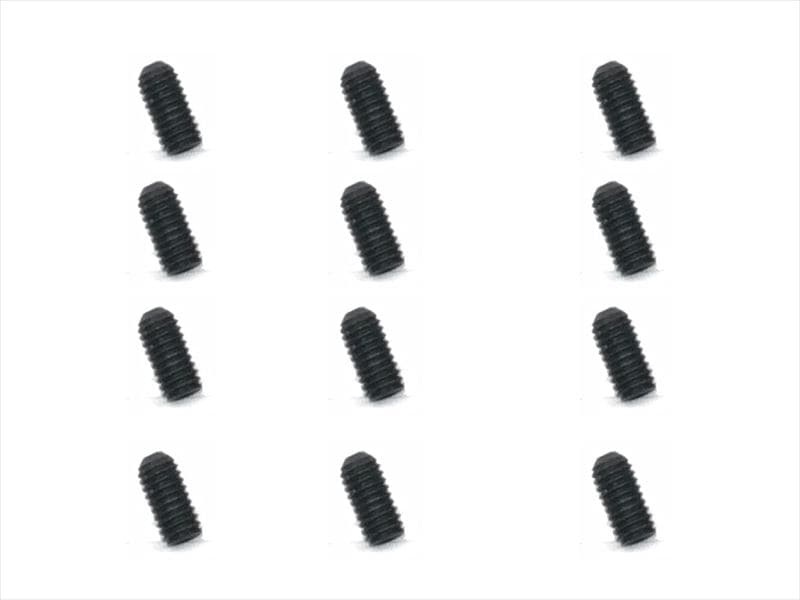 ステンレスホーロービス ブラックメッキ 3×6mm 12個入 Stainless steel hollow screw 3×6mm 12 pcs. (black plating)