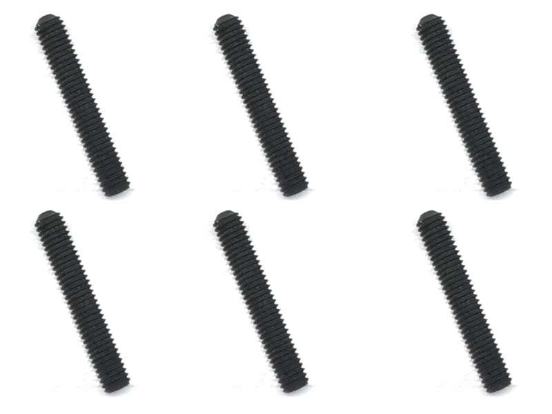 ステンレスホーロービス ブラックメッキ 3×18mm 6個入 Stainless steel hollow screw 3×18mm 6 pcs. (black plating)