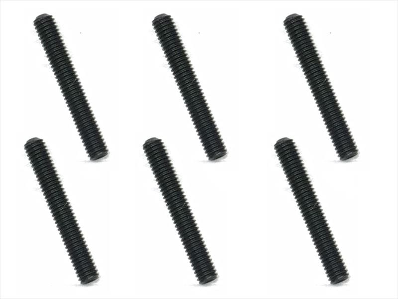 ステンレスホーロービス ブラックメッキ 3×20mm 6個入 Stainless steel hollow screw 3×20mm 6 pcs. (black plating)