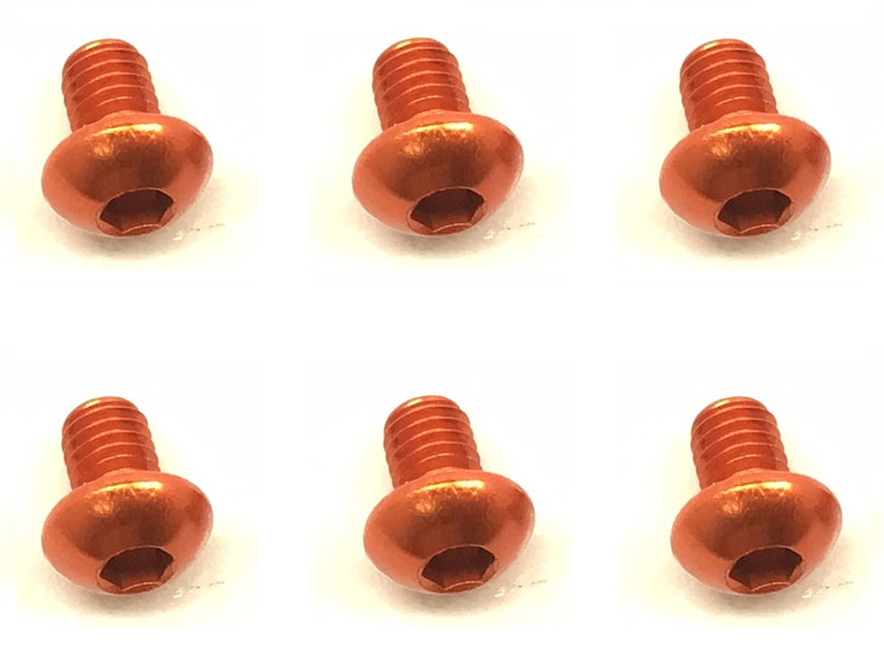 3x4ヘックスボタンビス(オレンジ/6本入)