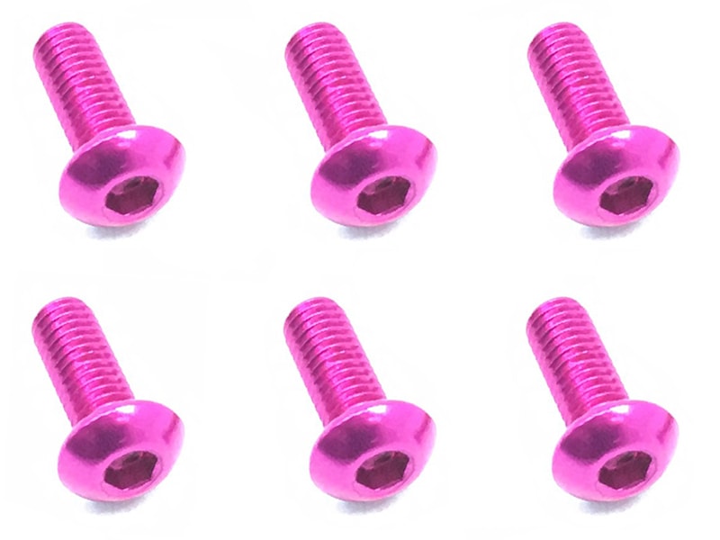 3x8ヘックスボタンビス(ピンク/6本入)