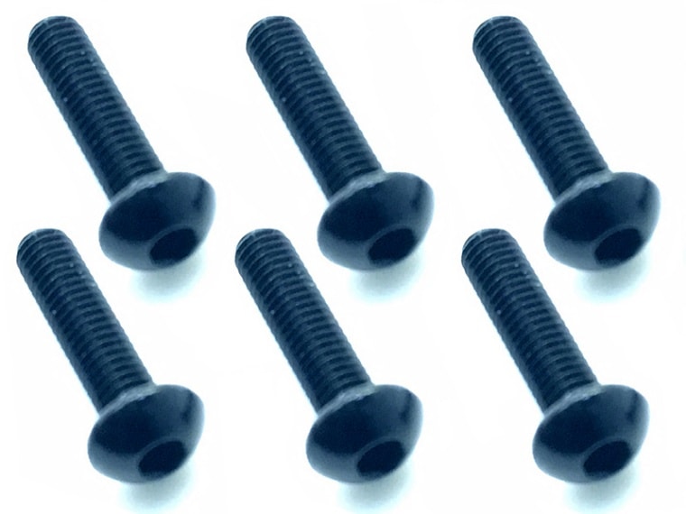 3x10 Hex Socket Button Head Screw (Light Blue /6 pcs.)
