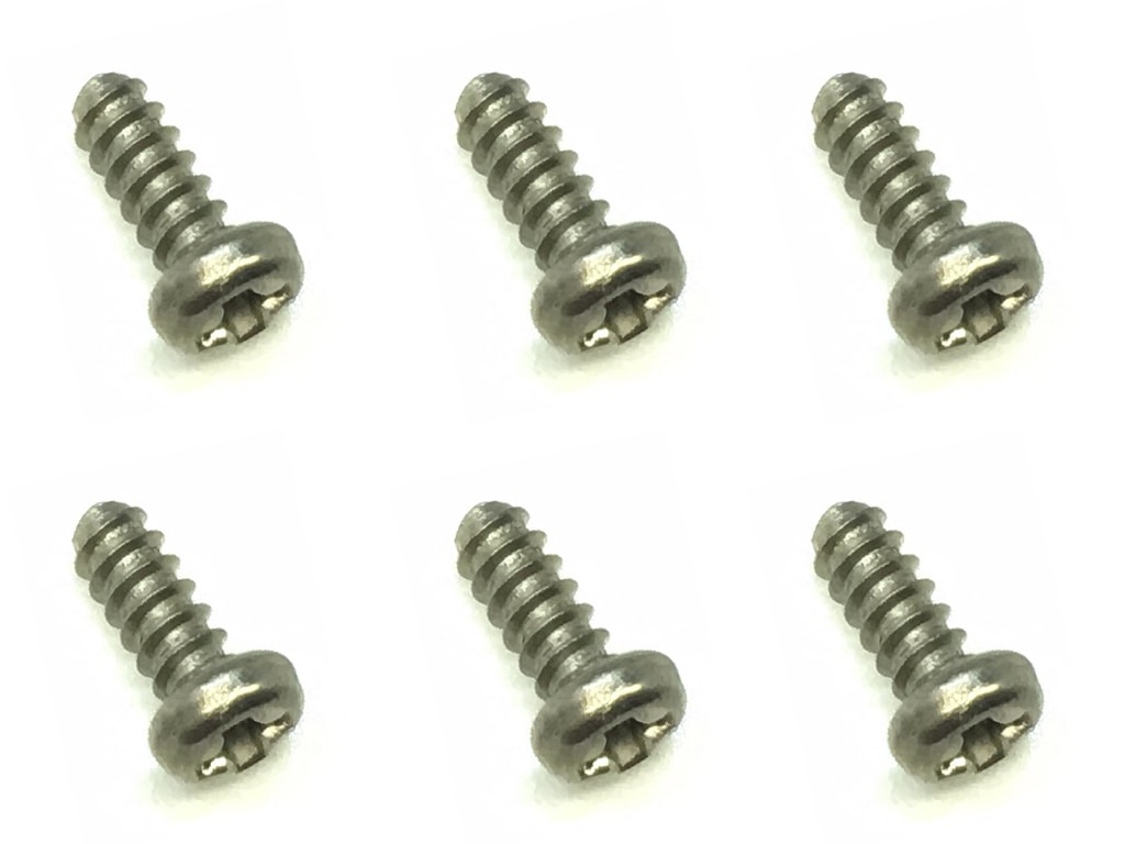Titanium Pan Head Tapping Screw 2X5 Phillips Head Single Item 6 pcs.