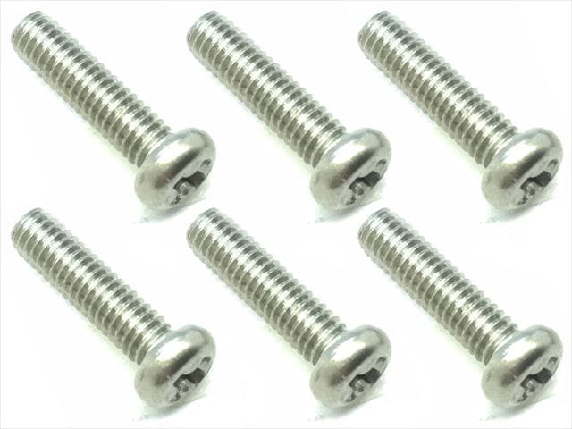 2.6x10 チタンボタンビス 6本入 プラス頭 2.6 X10 Titanium button machine screw (6 pcs.) plus head