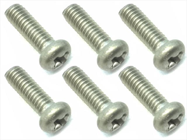 2.6X8 Titanium Button Head Screw (6 pcs.) Phillips Head
