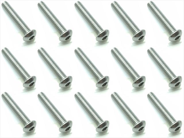 3X16 Stainless Steel Hex Socket Button Head Screw (15 pcs.)