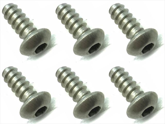 3×8 チタンヘックスナベタッピングビス 6本入 3×8 Titanium hex button tapping screw (6 pcs.)