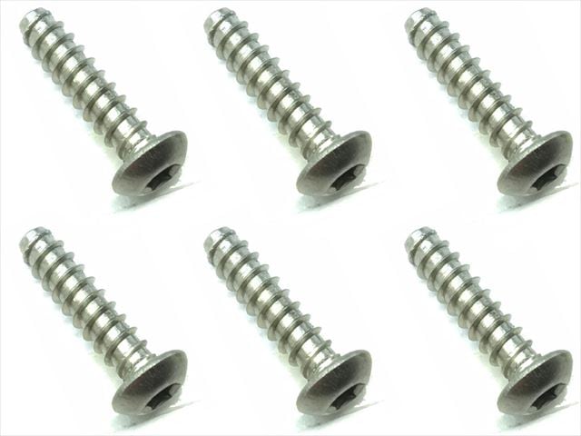 3X12 Titanium Hex Socket Pan Head Tapping Screw (6 pcs.)