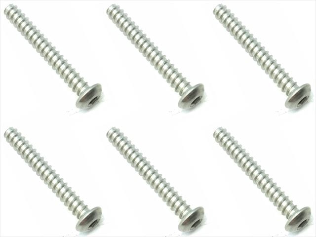 3X22 チタンヘックスボタンタッピングビス 6本入 3X22 Titanium hex button tapping screw (6 pcs.)