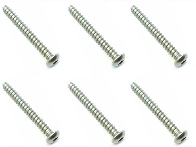 3X25 チタンヘックスボタンタッピングビス(6本入) 3X25 Titanium hex button tapping screw (6 pcs.)