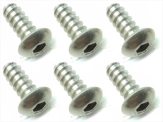 4X10 Titanium Hex Socket Pan Head Tapping Screw 6 pcs. 4X10