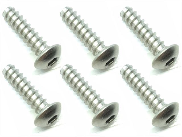 4X15 チタンヘックスナベタッピングビス 6本入 4X15 Titanium hex button tapping screw (6 pcs.)