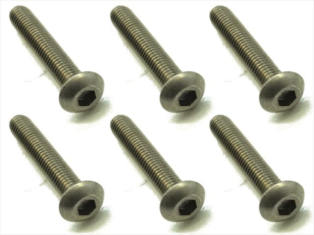 Titanium Hex Socket Pan Head Screw 3X18 6 pcs.