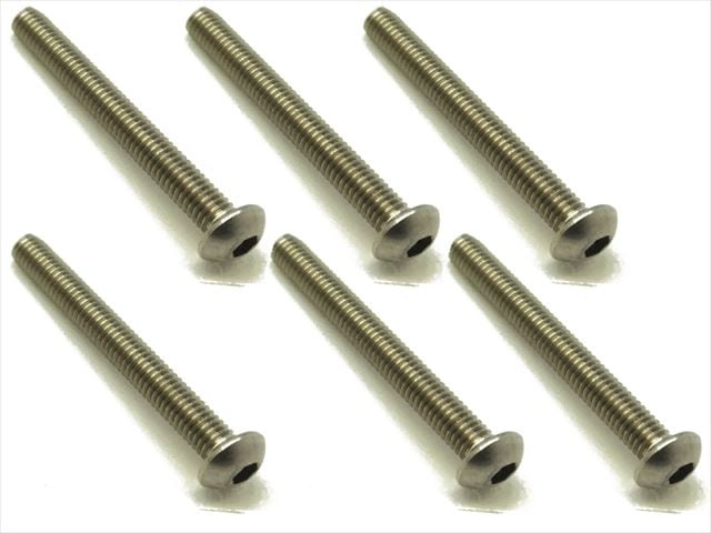 Titanium Hex Socket Pan Head Screw 3X25 6 pcs.