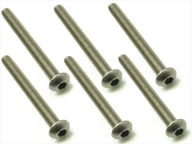 3X32 Titanium Hex Socket Button Head Screw (6 pcs.)