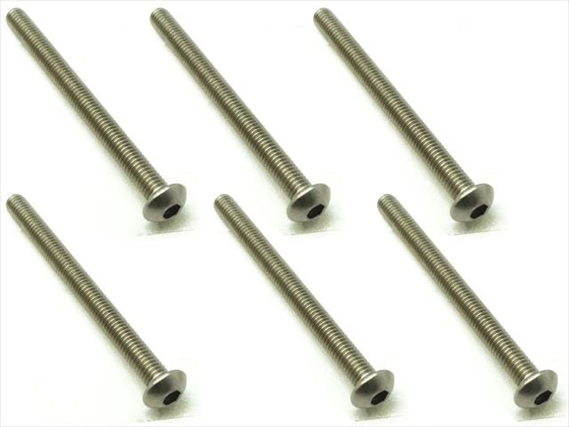 チタンヘックスナベビス 6本入 3×35 Titanium hex Pan Head Screw 3×35 (6 pcs.)