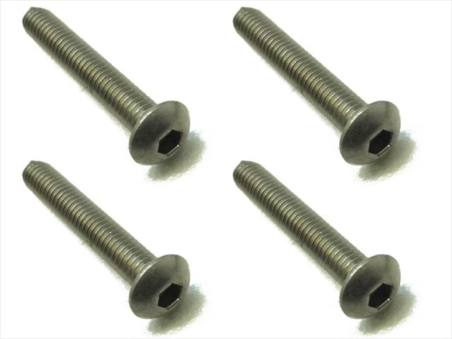 Titanium Hex Socket Button Head Screw 4X25 4 pcs.