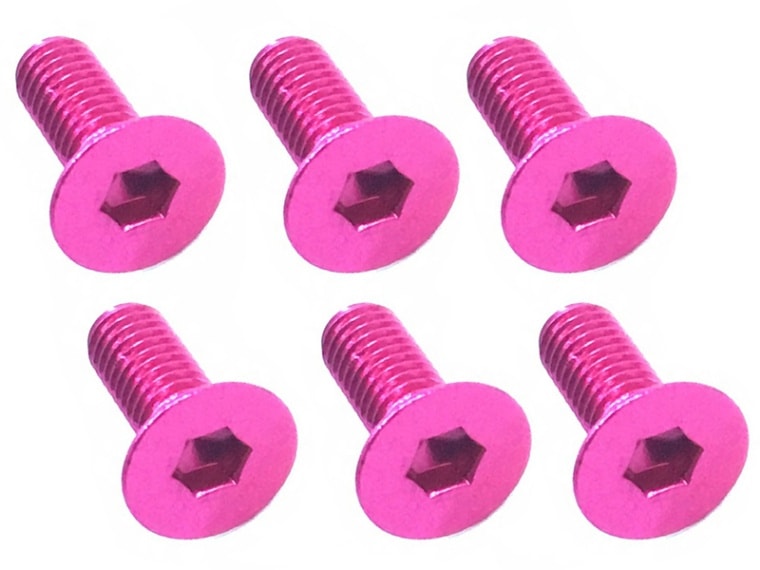 3x8 Hex Socket Countersunk Screw (Pink /6 pcs.)