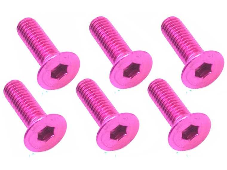 3x10 Hex Socket Countersunk Screw (Pink /6 pcs.)