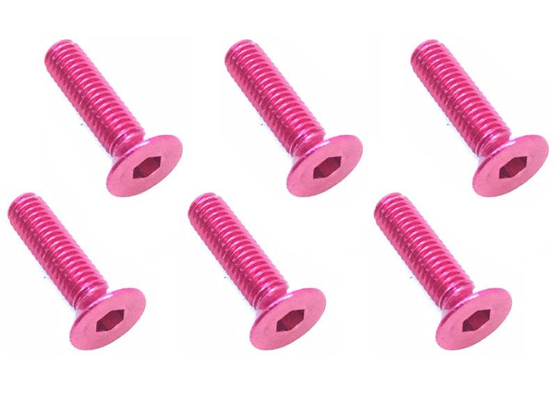3x12 Hex Socket Countersunk Screw (Pink /6 pcs.)