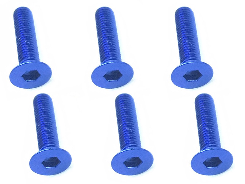 3x14 Hex Socket Countersunk Screw (Dark Blue /6 pcs.)