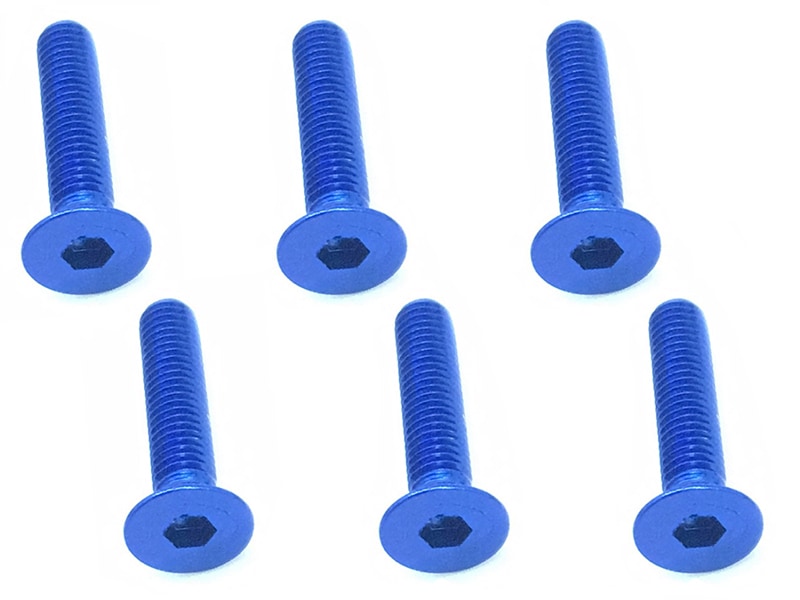3x15 Hex Socket Countersunk Screw (Dark Blue /6 pcs.)