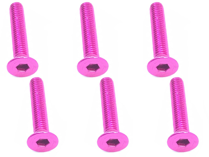 3x16 Hex Socket Countersunk Screw (Pink /6 pcs.)