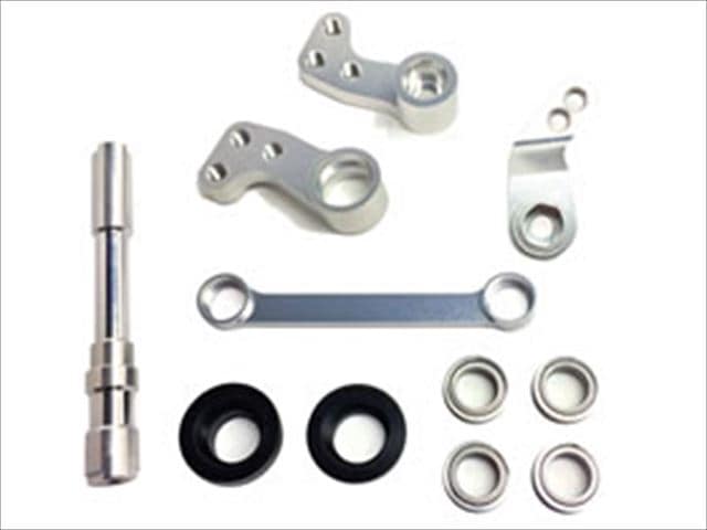 Aluminum Steering Crank Full Set (Silver) (for Tamiya CC-01)