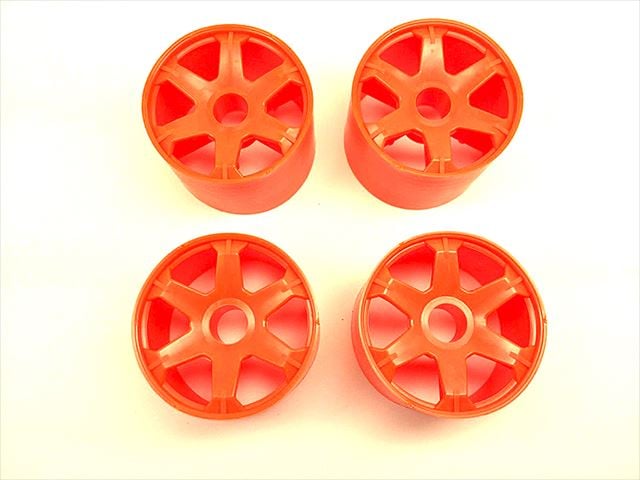 Fiber-Free 6 pcs. Front Wheel (Orange)S-FLEX 4 pcs.