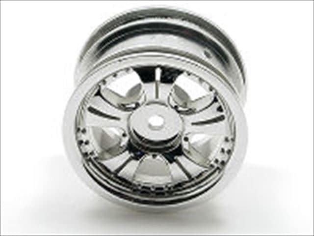 5-Spoke Plated Wheel (for Tamiya M Chassis)2 pcs.