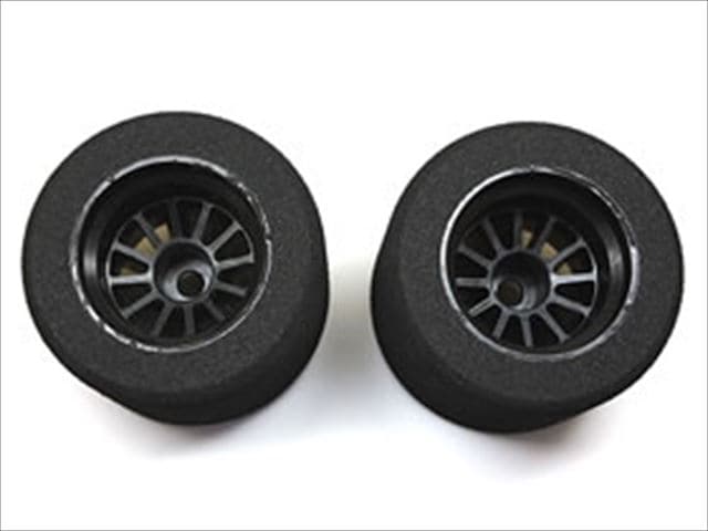 大径ホイール接着済リヤラバースポンジタイヤAZ (タミヤF103用) 2個入 Rear rubber form tire AZ (for TAMIYA F103) that has bonded large diameter wheel 2 pcs.