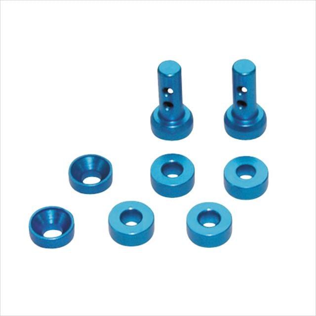 Aluminum Rear Body Mount (for Tamiya F103) Blue